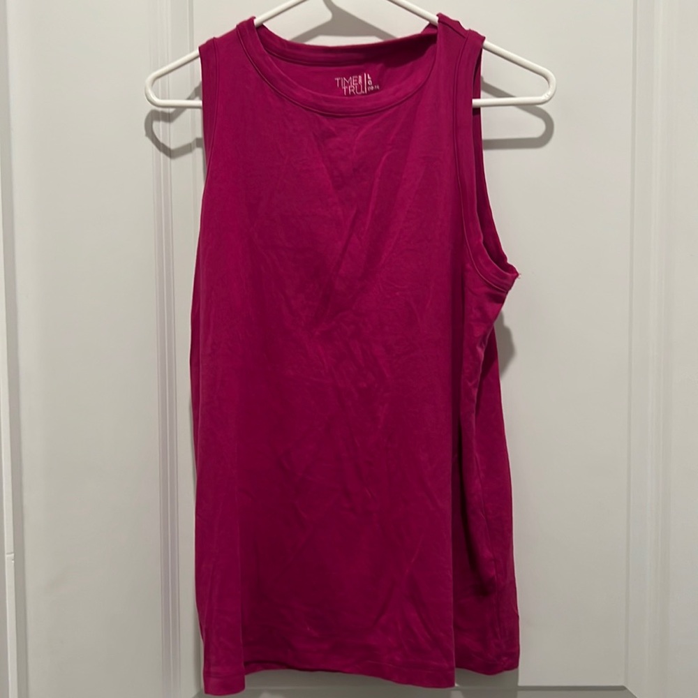 Time and Tru Pink Short Sleeve Athleticwear Shirt